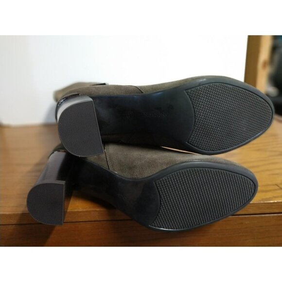 Bandolino Bilya Womens Medium Green Suede Knee-High Boots Size 10M With Buckle D - Picture 10 of 11